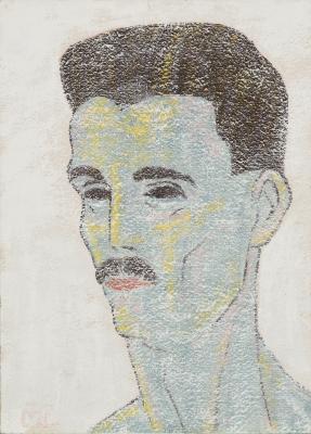 Mattis Teutsch János: József Attila portréja, 1958, kazein-tempera, papír, 25×35 cm, Székely Nemzeti Múzeum